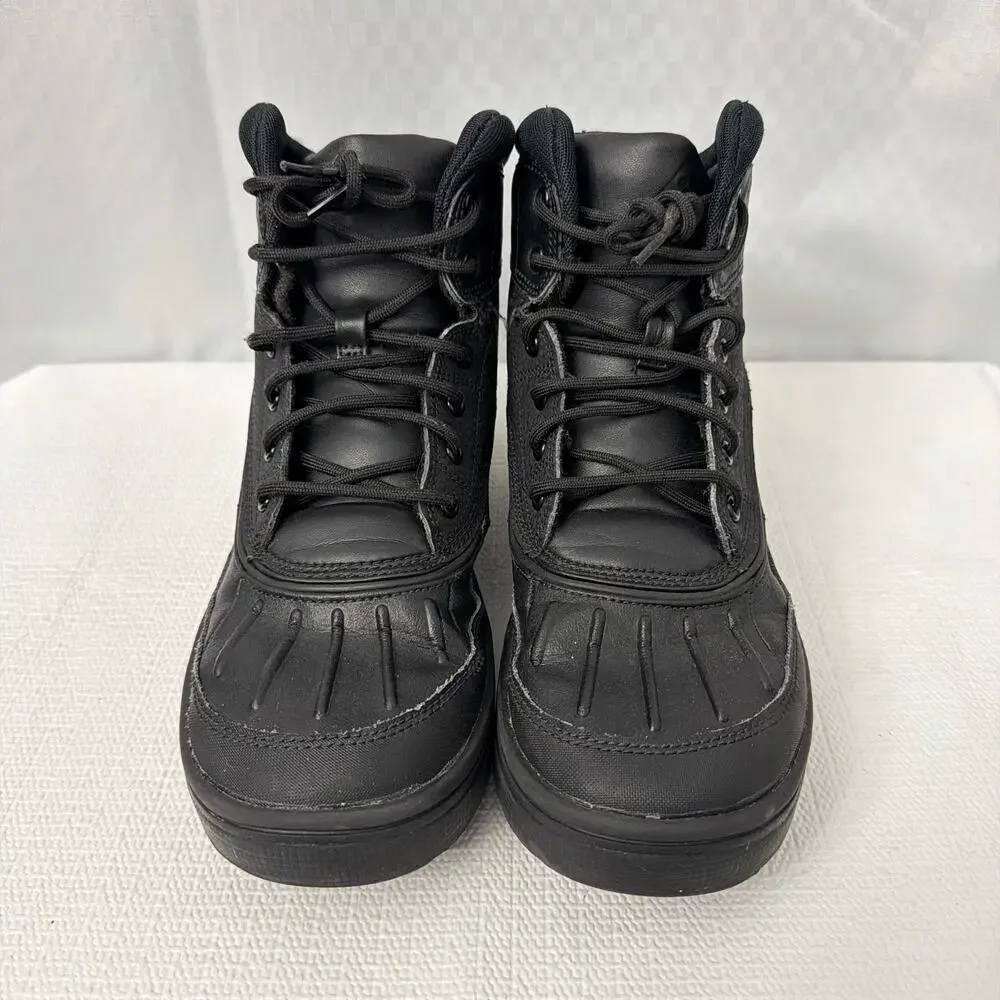Nike ACG Woodside 2 High Top Boots Boys Size 6 Youth Triple Black 6Y